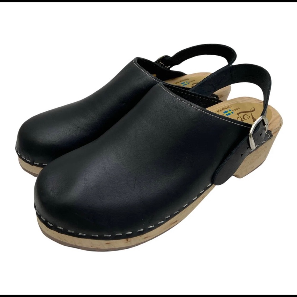 Lotta From Stockholm Women's Eva Sling Nubuck Clogs Size EU 41